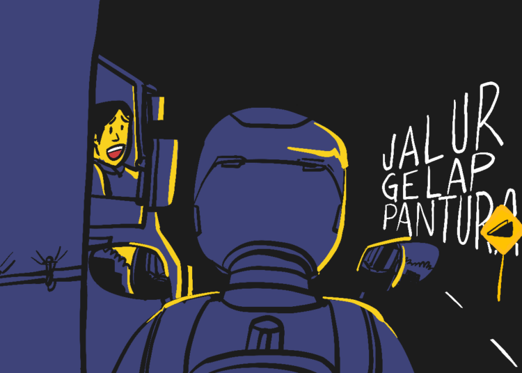 Berkendara motor malam hari di jalan pantura Surabaya-Semarang taruhannya nyawa MOJOK.CO