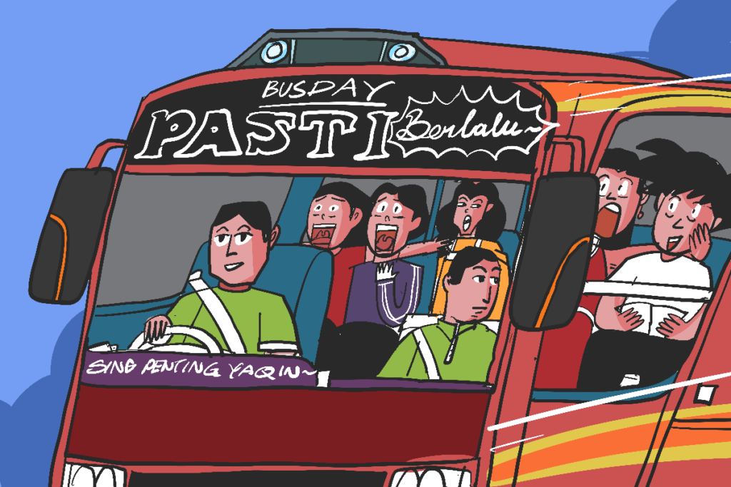 Posisi duduk di bus Sumber Selamat PO Sugeng Rahayu menentukan rasa aman jika sopir ugal-ugalan MOJOK.CO