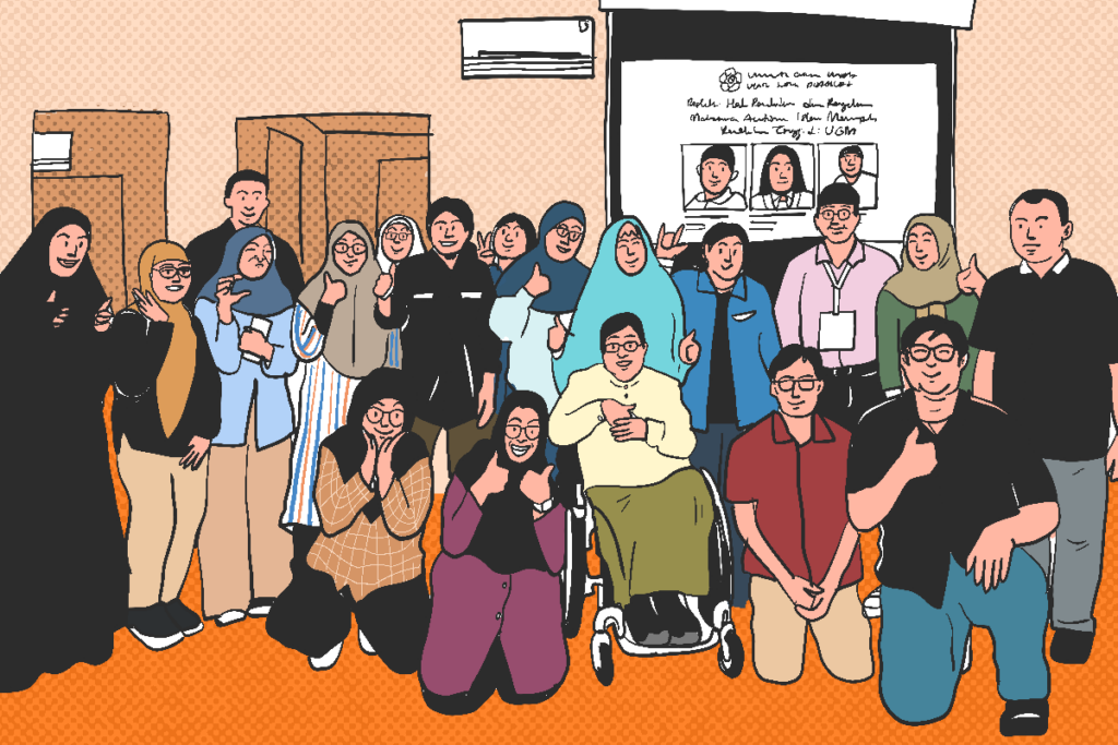 Mahasiswa penyandang autisme UGM. MOJOK.CO