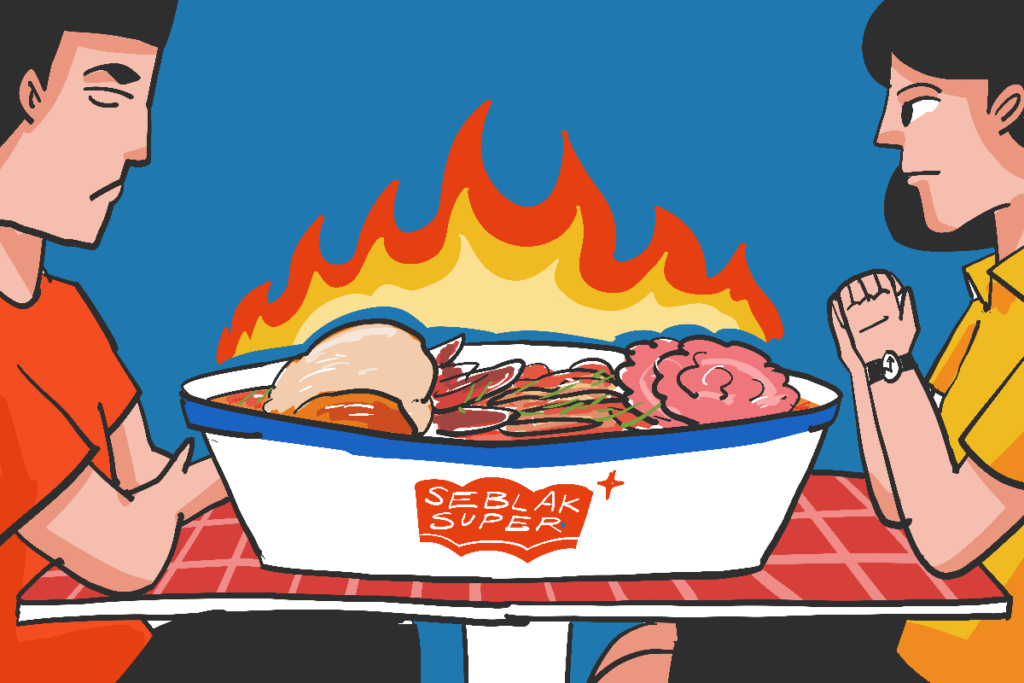 Cowok makan kuliner pedas khas Sunda (seblak) diolok-olok. Salahnya di mana? MOJOK.CO