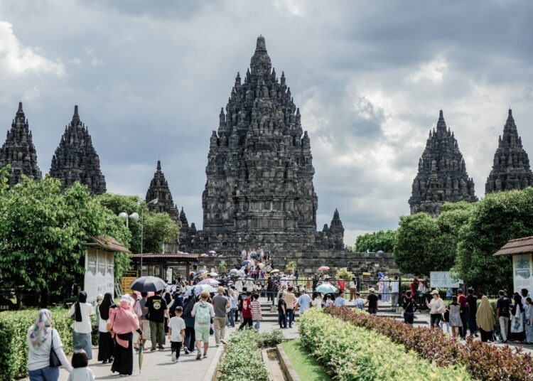Prambanan, Sleman saat lebaran 2025. MOJOK.CO