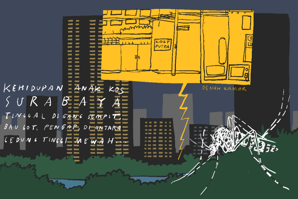 Kehidupan mahasiswa Unair di Gang Jojoran, Gubeng, Surabaya: makan dengan suguhan bau comberan hingga mandi air kuning MOJOK.CO