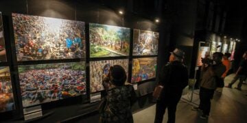 Pameran fotografi jurnalistik "Sing Penting Madhang" di GIK UGM MOJOK.CO