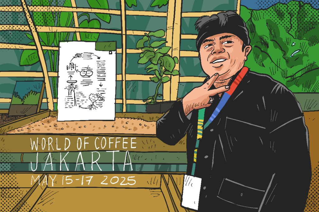 Senyum Lebar Petani Kopi Gunung Puntang dan Kaghomasa Bajawa di World of Coffee MOJOK.Co