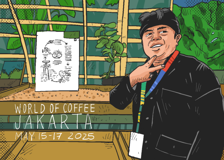 Senyum Lebar Petani Kopi Gunung Puntang dan Kaghomasa Bajawa di World of Coffee MOJOK.Co