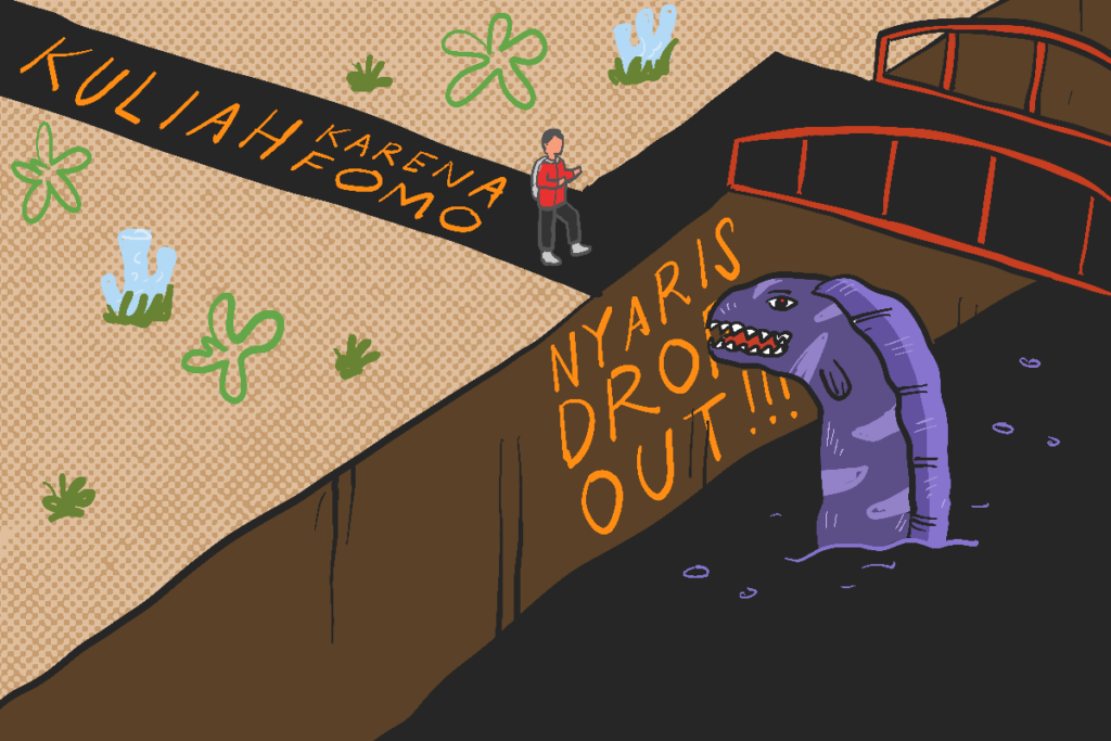 Lulus UTBK SNBT tapi malah salah jurusan karena FOMO hingga nyaris DO MOJOK.CO