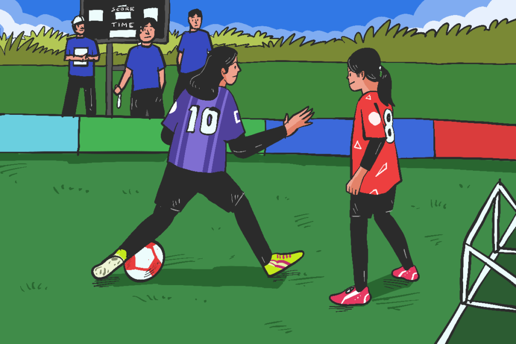 Lapangan Stadion Tridadi Sleman jadi saksi tubuh kecil bisa tumbangkan tubuh besar di ajang MLSC Jogja edisi ketiga MOJOK.CO