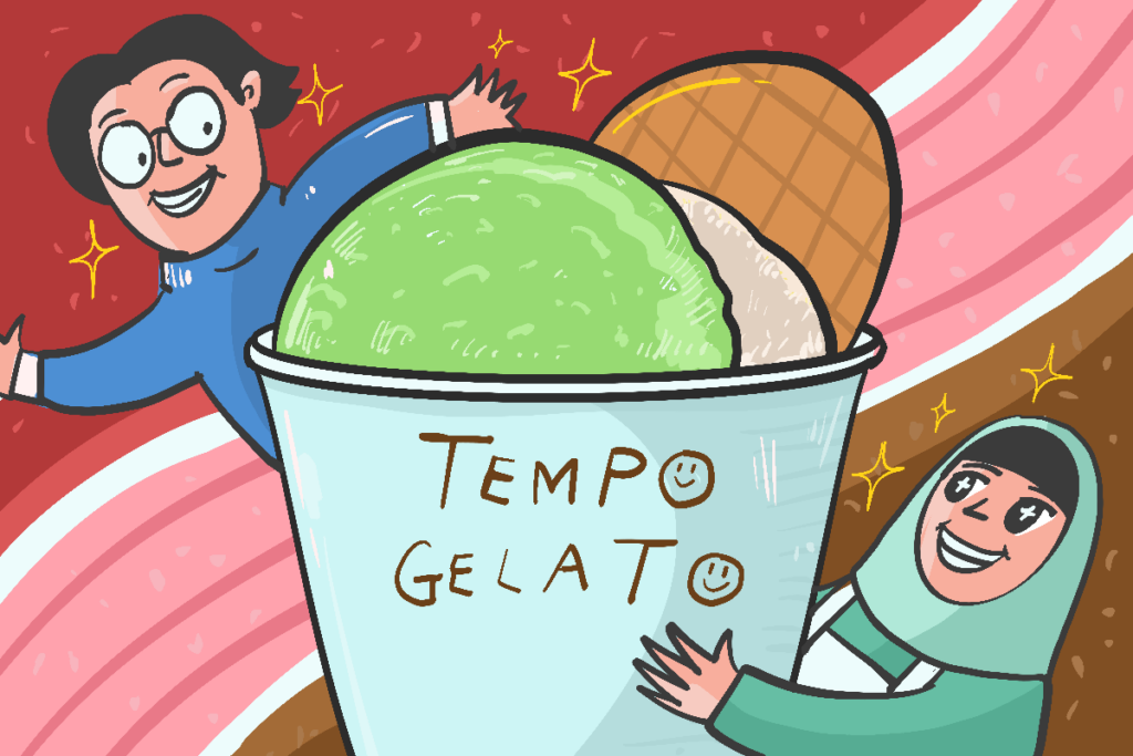 Pengalaman pertama beli es krim di Tempo Gelato, Kaliurang Jogja. MOJOK.CO