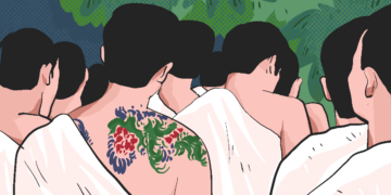 Para napi melakukan manasik haji di lapas wirogunan. MOJOK.CO