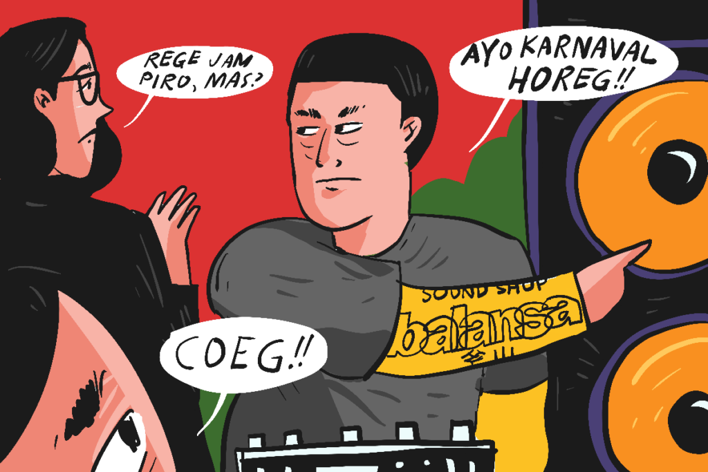 Derita Mahasiswa KKN ikut karnaval sound horeg. MOJOK.CO