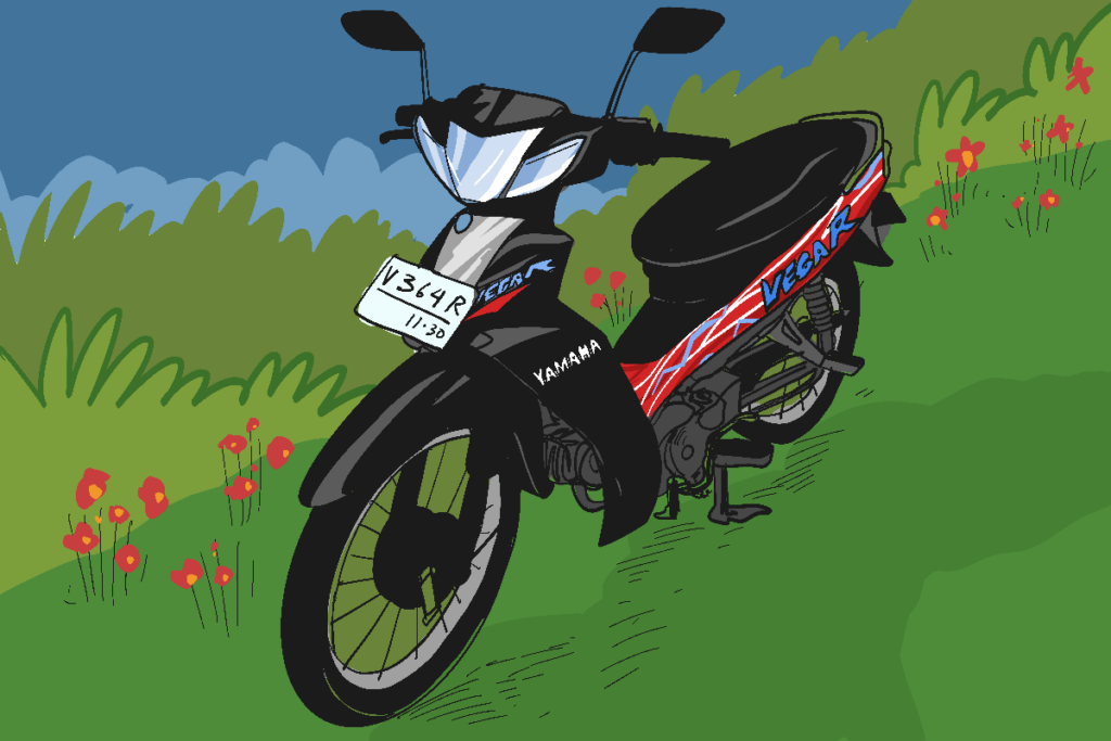 Vega R 2007 tak cocok untuk pergi dari Surabaya ke Mojokerto. MOJOK.CO