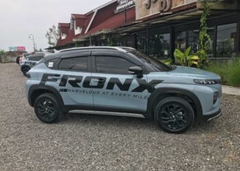 Mobil Suzuki Fronx perdana di Jogja. MOJOK.CO
