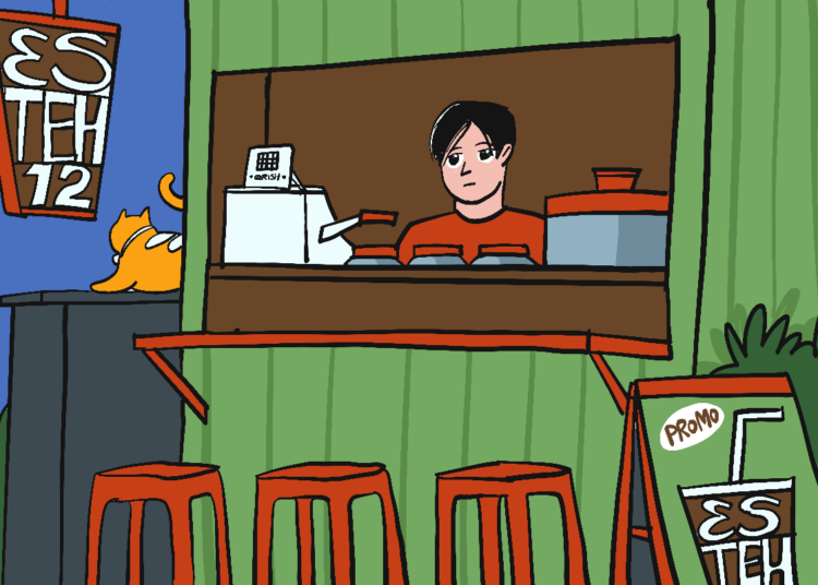 Hari-hari putus asa pedagang es teh jumbo MOJOK.CO