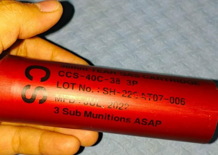 Selongsong peluru dari polisi. MOJOK.CO