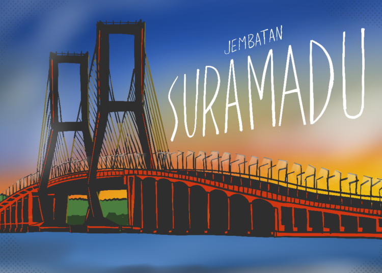 Jembatan Suramadu penyambung Surabaya dan Madura berguna bagi mahasiswa UTM. MOJOK.CO