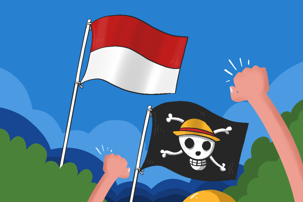 Bendera One Piece dilarang berkibar saat HUT RI ke-80. MOJOK.CO