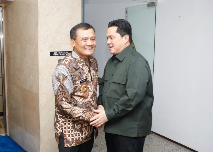 Ketum PSSI Erick Thohir dan Gubernur Jateng Ahmad Luthfi bahas soal Liga 3 dan Liga 4 di Jawa Tengah MOJOK.CO