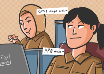 Menderita saat menjadi guru honorer di sekolah negeri. Sejahtera saat menjadi guru di sekolah (SMP) Muhammadiyah karena gaji lebih manusiawi MOJOK.CO