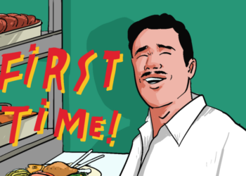 Bangku panjang warteg, tempat melamun nyaman yang jarang disadari MOJOK.CO