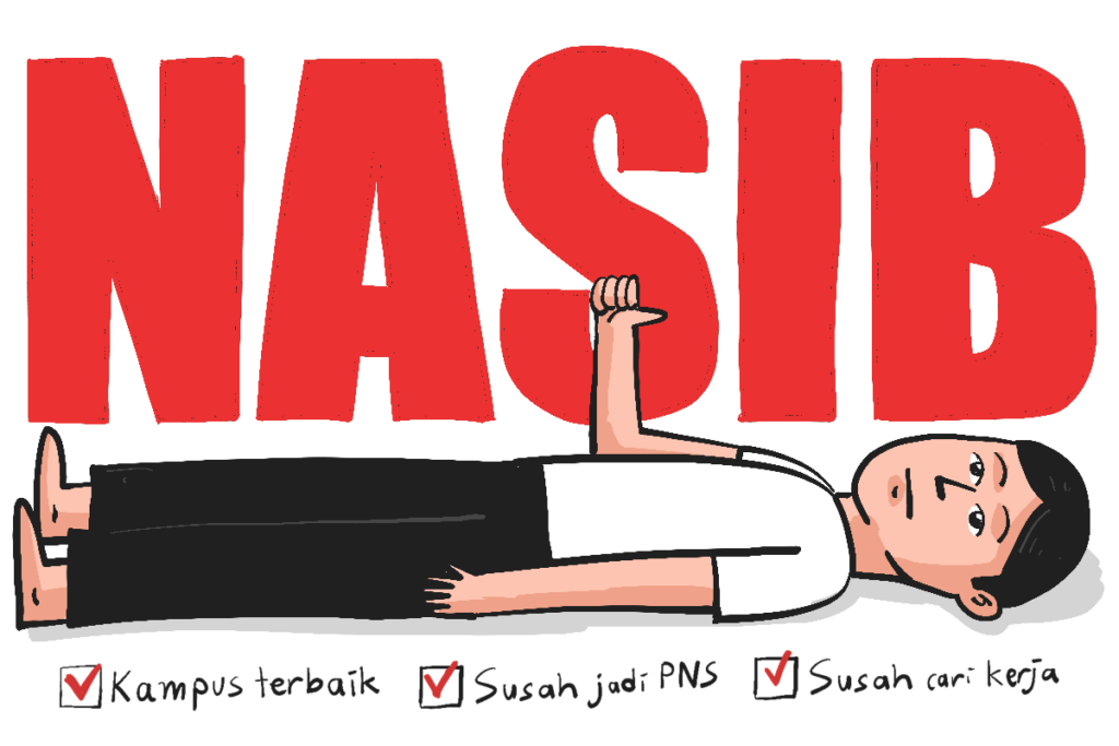 Sarjana lulusan kampus terbaik Indonesia seperti Unair, UGM, bahkan UI: tetap tak lolos CPNS dan susah cari kerja. Sekali dapat langsung job hugging MOJOK.CO