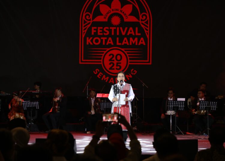 Wali Kota Semarang, Agustina Wilujeng di acara FKL. MOJOK.CO