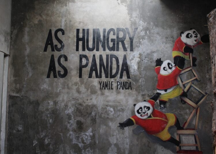 Mural panda. MOJOK.CO