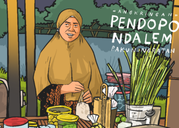 Angkringan Pendopo Ndalem Pakuningratan Jogja. MOJOK.CO