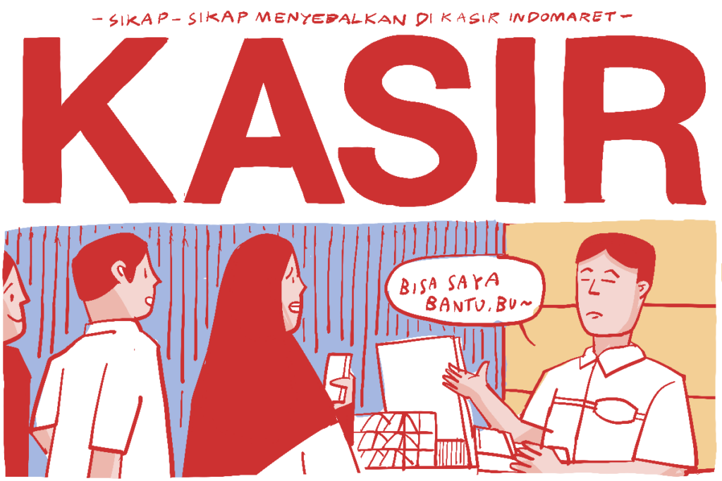 Meja kasir Indomaret jadi titik temu orang-orang menyebalkan MOJOK.CO