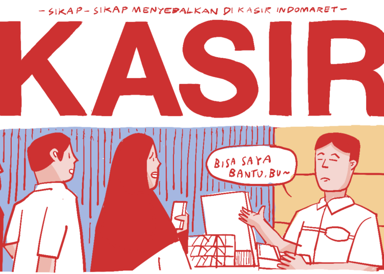 Meja kasir Indomaret jadi titik temu orang-orang menyebalkan MOJOK.CO