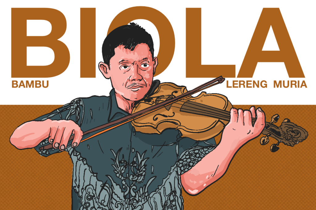 Mbah Min (48), perajin biola bambu dari lereng Muria, Kudus MOJOK.CO