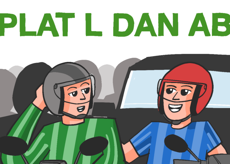 Pengendara plat L Surabaya kaget sama sikap plat AB Jogja MOJOK.CO