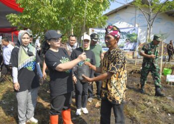 Wali Kota Semarang, Agustina Wilujeng ajak warga pesisir memagari laut dengan menanam cemara laut MOJOK.CO