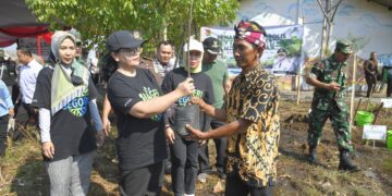 Wali Kota Semarang, Agustina Wilujeng ajak warga pesisir memagari laut dengan menanam cemara laut MOJOK.CO