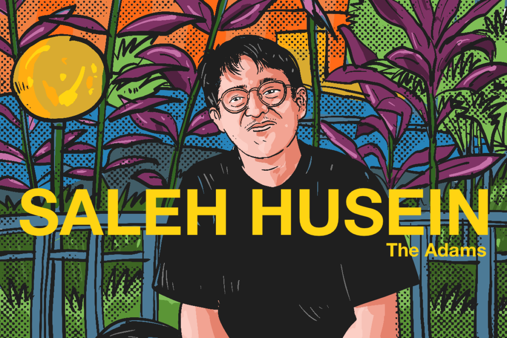 Saleh "Ale" Husein The Adams berbagi cerita perihal prosesnya dari seniman seni rupa menjadi gitaris MOJOK.CO