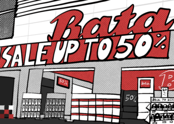 Ilustrasi Toko Sepatu Bata - MOJOK.CO