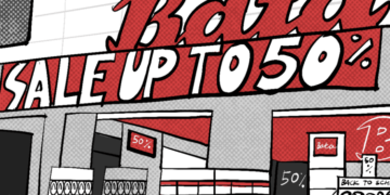 Ilustrasi Toko Sepatu Bata - MOJOK.CO