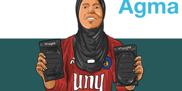 Kiper tim futsal putri UNY, Agma. MOJOK.CO