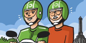 Driver ojol di Simpang Lima Semarang terlalu Ramah. MOJOK.CO