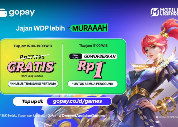 Harga Weekly Diamond Pass (WDP) di GoPay Games lebih terjangkau. (Dok.Pribadi)