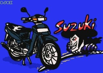 Ilustrasi motor Suzuki MOJOK.CO