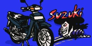 Ilustrasi motor Suzuki MOJOK.CO