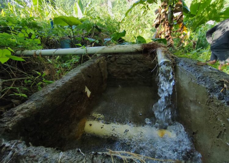 Salah satu sumber mata air di bukit Patiayam, Desa Gondoharum, Kudus MOJOK.CO