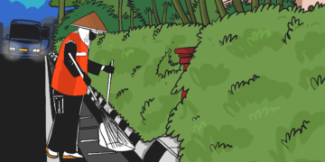 Ibu tunggal kerja sebagai petugas kebersihan DLH di Semarang. MOJOK.CO