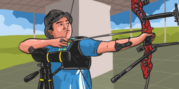 Praja bertanding panahan di Kudus. MOJOK.CO