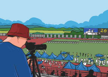 Nonton Olahraga Panahan. MOJOK.CO