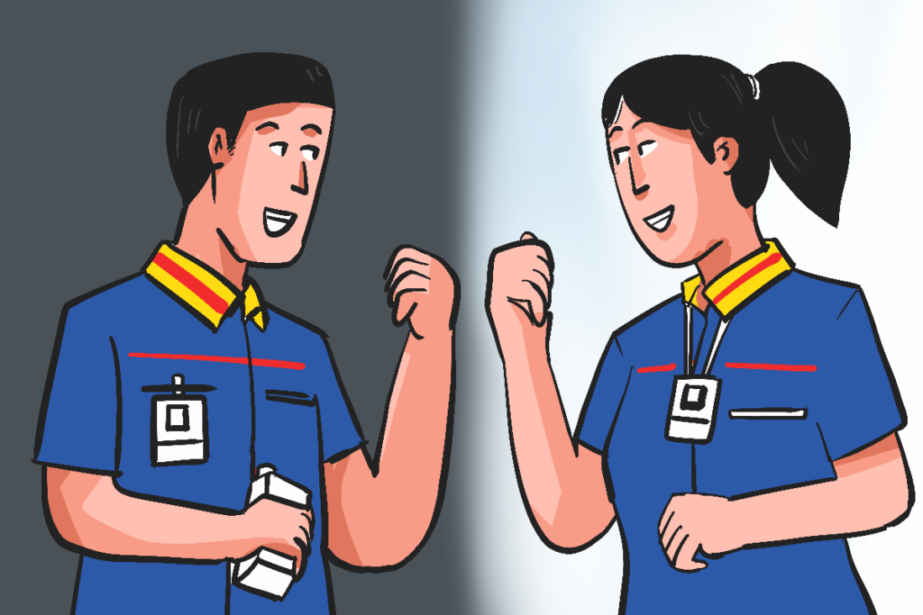 Drama sepasang pekerja kabupaten (menikah sesama karyawan Indomaret): jarang ketemu karena beda shift, tak sempat bikin momongan MOJOK.CO