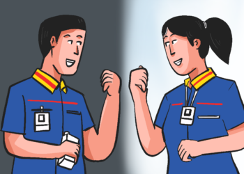 Drama sepasang pekerja kabupaten (menikah sesama karyawan Indomaret): jarang ketemu karena beda shift, tak sempat bikin momongan MOJOK.CO