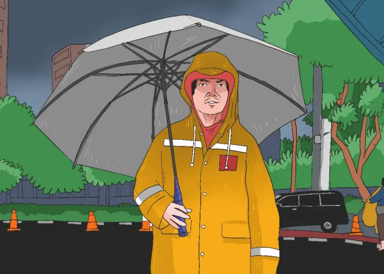 Berkah di Balik Hujan Lebat di Istora Senayan, Tukang Ojek Payung Ketiban Rezeki Event Indonesia Masters 2026.MOJOK.CO