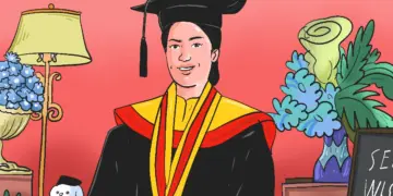 Olin, wisudawan terbaik Universitas Muhammadiyah Madiun (UMMAD) pada 2025. MOJOK.CO