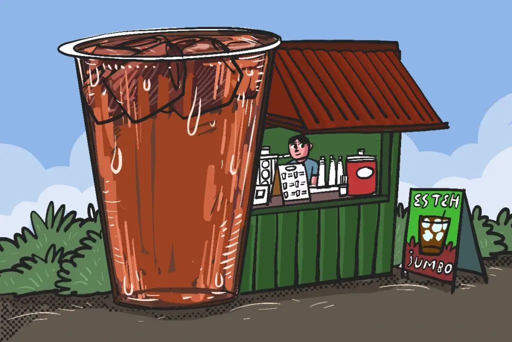 Sisi Gelap Bisnis Es Teh Jumbo, Tak Cuan Bisnis Melayang MOJOK.CO